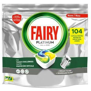 Mosogatószer Kapszulák Mosogatógépekhez - Fairy Platinum All in One, 104 kapszula kép