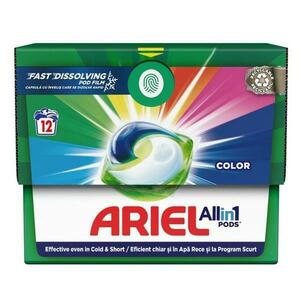 Automata mosószer gél kapszulák színes ruhákhoz - Ariel All in One Pods Color Fast Dissolving, 12 db. kép
