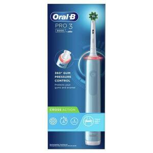 Elektromos fogkefe - Oral-B Pro 3 Cross Action, kék, 1 db. kép