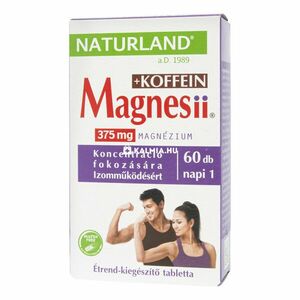 Naturland Magnesii + Koffein tabletta 60 db kép