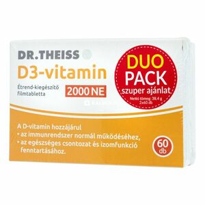 Dr. Theiss D3-vitamin 2000 NE filmtabletta 60 + 60 db kép