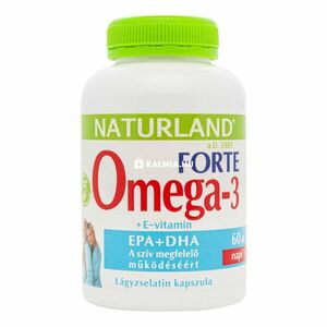 Naturland Omega-3 Forte Halolaj kapszula E-vitaminnal 60 db kép