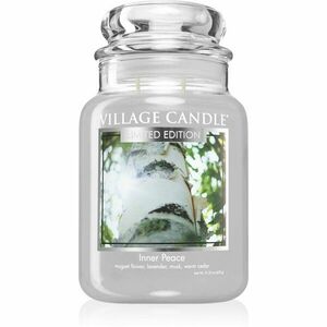 Village Candle Inner Peace illatgyertya (Glass Lid) 602 g kép