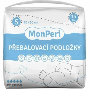 MonPeri Baby Underpads Size S eldobható pelenkázó-alátétek 40x60 cm 15 db kép