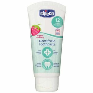 Chicco Oral Care Toothpaste fogkrém gyermekeknek íz Strawberry 12 m+ 50 ml kép