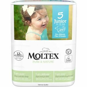 Moltex Pure & Nature Junior Size 5 eldobható ÖKO pelenkák 11-16 kg 25 db kép