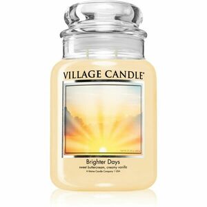 Village Candle Brighter Days illatgyertya (Glass Lid) 602 g kép