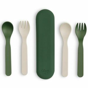 Citron Eco Cutlery Set étkészlet Green/ Cream 6m+ 5 db kép