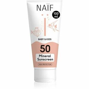 Naif Baby & Kids Mineral Sunscreen SPF 50 védőkrém napozásra újszülötteknek és kisgyermekeknek SPF 50 100 ml kép