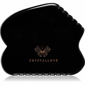 Crystallove Black Obsidian Contour Gua Sha masszázs szegédeszköz 1 db kép