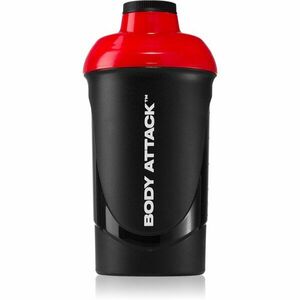 Body Attack Shaker sportshaker BPA-mentes szín Black-Red 600 ml kép