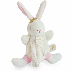 Doudou Gift Set Bunny With Pacifier ajándékszett gyermekeknek születéstől kezdődően Pink 1 db kép