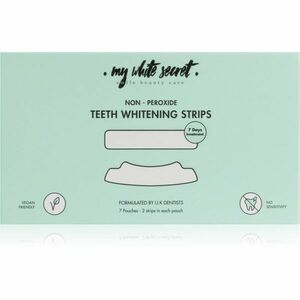 My White Secret Non - Peroxide Teeth Whitenings Strips fogfehérítő szalag a fogakra 7 db kép