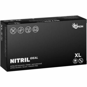 Espeon Nitril Ideal Black púdermentes nitrilkesztyű méret XL 100 db kép