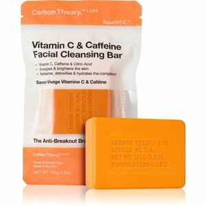 Carbon Theory Facial Cleansing Bar Vitamin C & Caffeine tisztító szappan arcra C vitamin Orange 100 g kép