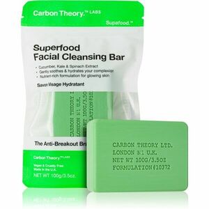 Carbon Theory Facial Cleansing Bar Superfood tisztító szappan arcra Green 100 g kép