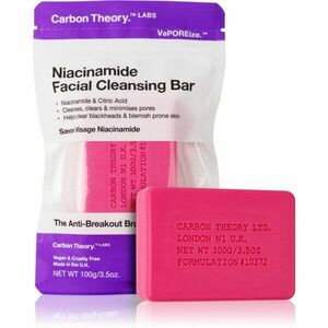 Carbon Theory Facial Cleansing Bar Niacinamide tisztító szappan arcra Pink 100 g kép