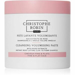 Christophe Robin Cleansing Volumizing Paste with Rose Extract hámlasztó sampon a hajtérfogat növelésére 250 ml kép