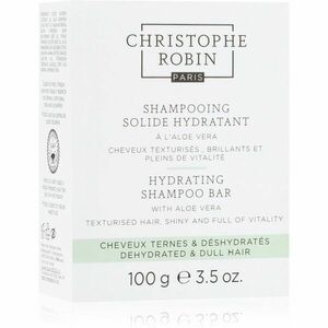 Christophe Robin Hydrating Shampoo Bar with Aloe Vera szilárd sampon száraz és érzékeny hajra 100 g kép