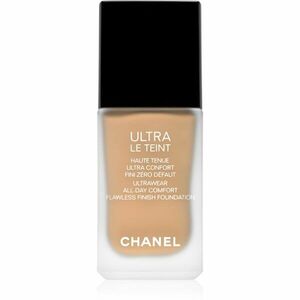 Chanel Ultra Le Teint Flawless Finish Foundation tartós matt alapozó egységesíti a bőrszín tónusait árnyalat B40 30 ml kép