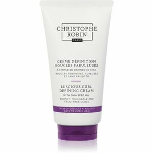 Christophe Robin Luscious Curl Defining Cream with Chia Seed Oil kisimító krém a hullámos és göndör hajra 150 ml kép