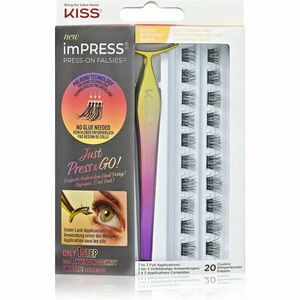 KISS imPRESS Press-on Falsies csomós műszempilla 01 Natural 20 db kép