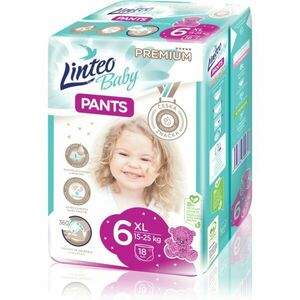 Linteo Baby Pants eldobható nadrágpelenkák XL Premium 15-25 kg 18 db kép