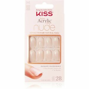 KISS Nude Nails Graceful műköröm közepes 28 db kép