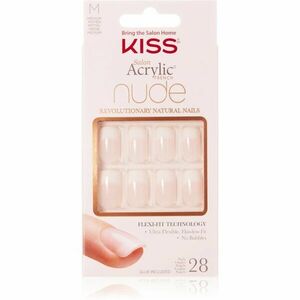 KISS Nude Nails Cashmere műköröm közepes 28 db kép