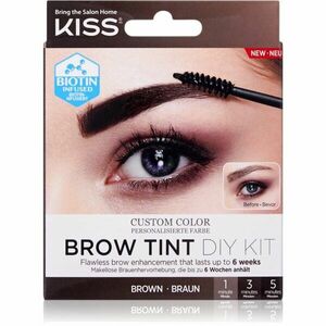 KISS Brow Tint DIY Kit szemöldökfesték árnyalat Brown 20 ml kép