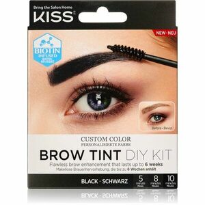 KISS Brow Tint DIY Kit szemöldökfesték árnyalat Black 20 ml kép