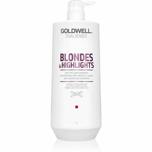 Goldwell Dualsenses Blondes & Highlights sampon szőke hajra semlegesíti a sárgás tónusokat 1000 ml kép
