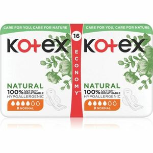 Kotex Natural Normal egészségügyi betétek 16 db kép