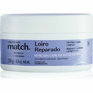 oBoticário Match regeneráló maszk szőke hajra 250 g kép