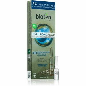 Bioten Hyaluronic Gold 7 napos ráncellenes kúra ampullákban hölgyeknek 7x1, 3 ml kép