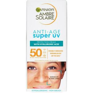 Ambre Solaire Super UV Öregedésgátló fényvédő arcra SPF 50+ 50ml kép