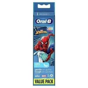 Elektromos fogkefe pótfejek gyermekeknek - Oral-B Spiderman, 4 darab kép