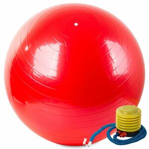 Gimnasztikai labda 65 cm pumpával, piros kép