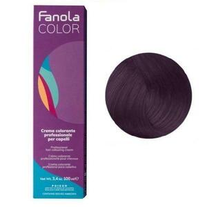Professzionális Krém-Hajfesték - Fanola Color Cream, árnyalata 5.2 Light Chestnut Violet, 100ml kép