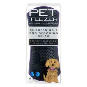 Kisállatszőrkefe - Tangle Teezer Pet De-Shedding & Dog Grooming Brush for Heavy Shedding and Long-Haired Dogs, Purple/Grey-lila/szürke, 1 db. kép
