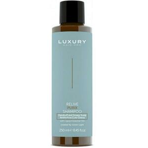 Korpásodás Elleni Sampon Zsíros Fejbőrre - Relive Purix Shampoo Luxury Hair Pro, Green Light, 250 ml kép