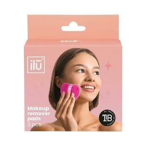 Újrafelhasználható sminklemosó korongok – Ilu Makeup Remover Pads, rózsaszín 3 db. kép