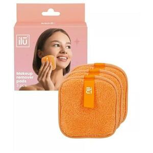 Újrafelhasználható sminklemosó párna – Ilu Makeup Remover Pads, narancssárga, 3 db. kép