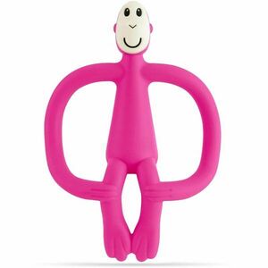 Matchstick Monkey Teething Toy and Gel Applicator rágóka 2in1 kefével Pink 1 db kép
