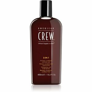 American Crew Hair & Body 3-IN-1 sampo, kondicionáló és tusfürdő 3 in 1 uraknak 450 ml kép