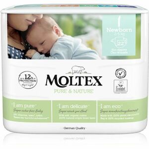 Moltex Pure & Nature Newborn Size 1 eldobható ÖKO pelenkák 2 - 5 kg 22 db kép