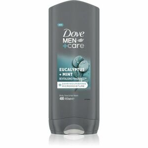 Dove Men+Care Advanced tusfürdő gél arcra, testre és hajra uraknak Eucalyptus & Mint 400 ml kép