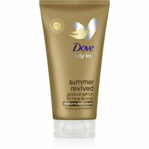 Dove Summer Revived önbarnító tej arcra és testre árnyalat Medium to Dark 75 ml kép