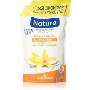 PAPOUTSANIS Natura Vanilla Caramel folyékony szappan utántöltő 750 ml kép
