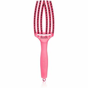 Olivia Garden Fingerbrush L´amour lapos kefe hajra Hot Pink 1 db kép